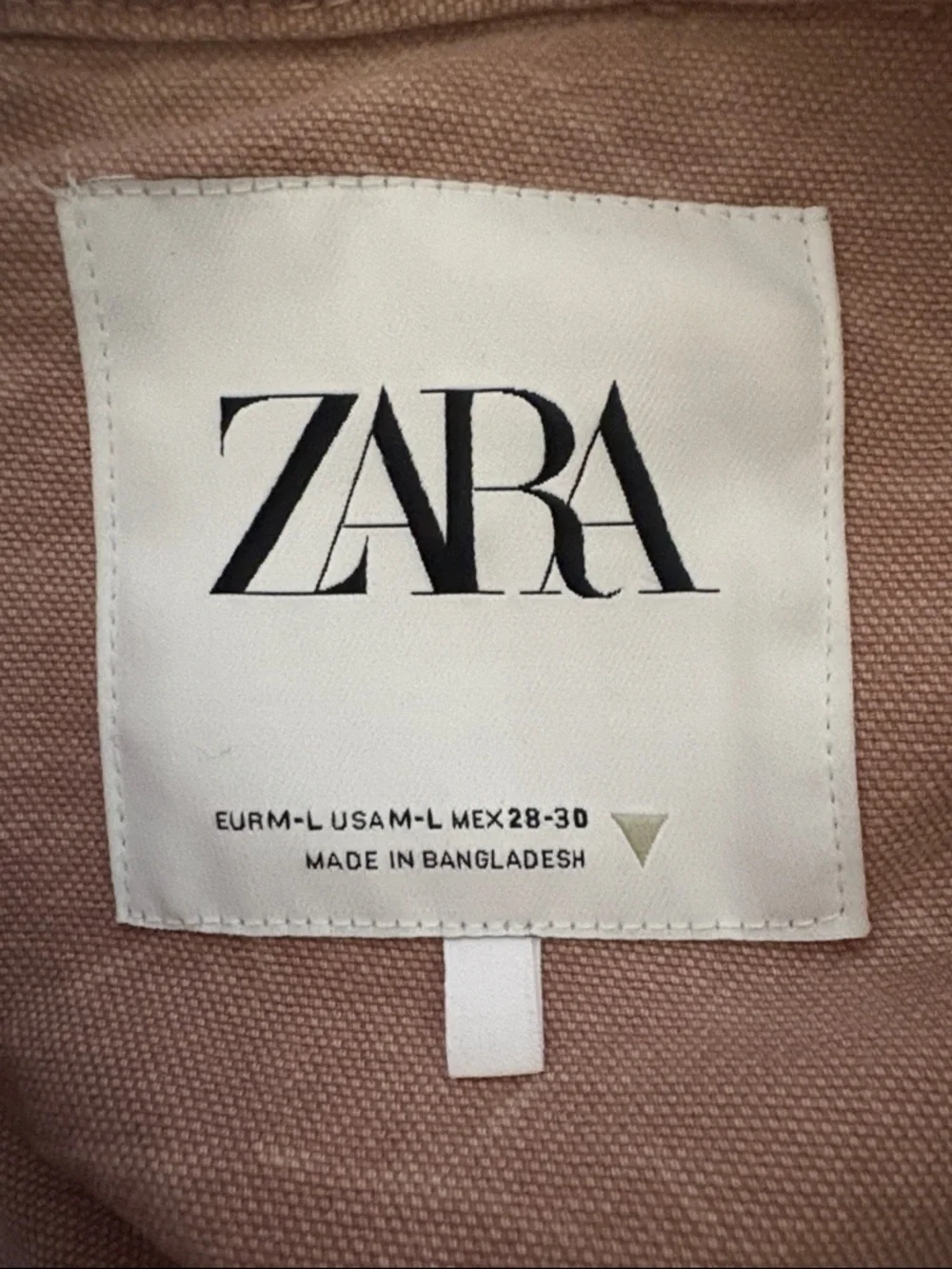 Zara Dusty Rose Washed Button-Up Jean Jacket - Picture 2 of 4